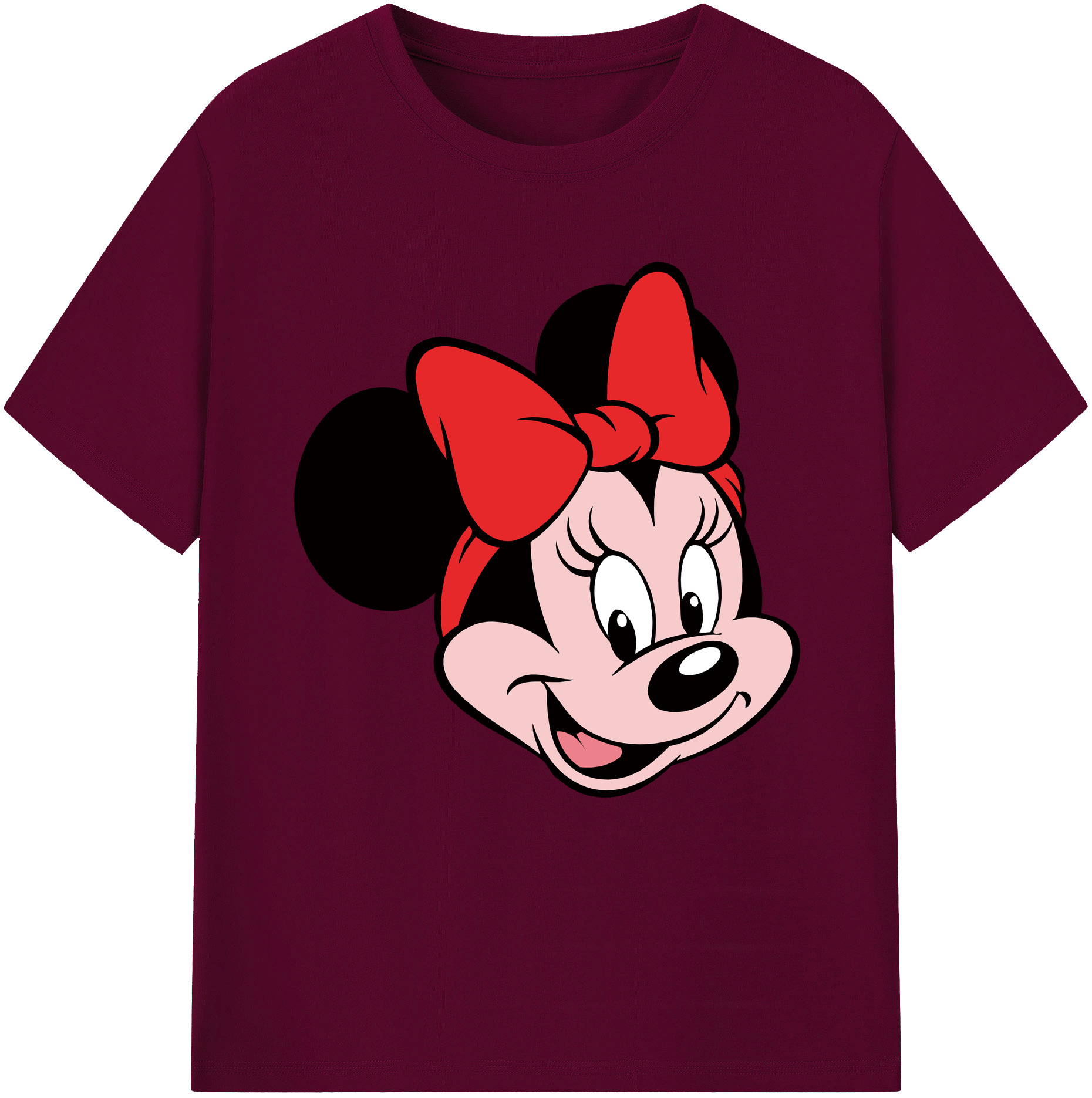 （画像用） ミッキーマウス Mickey Mouse レディースカジュアルプリントTシャツ（綿100％）